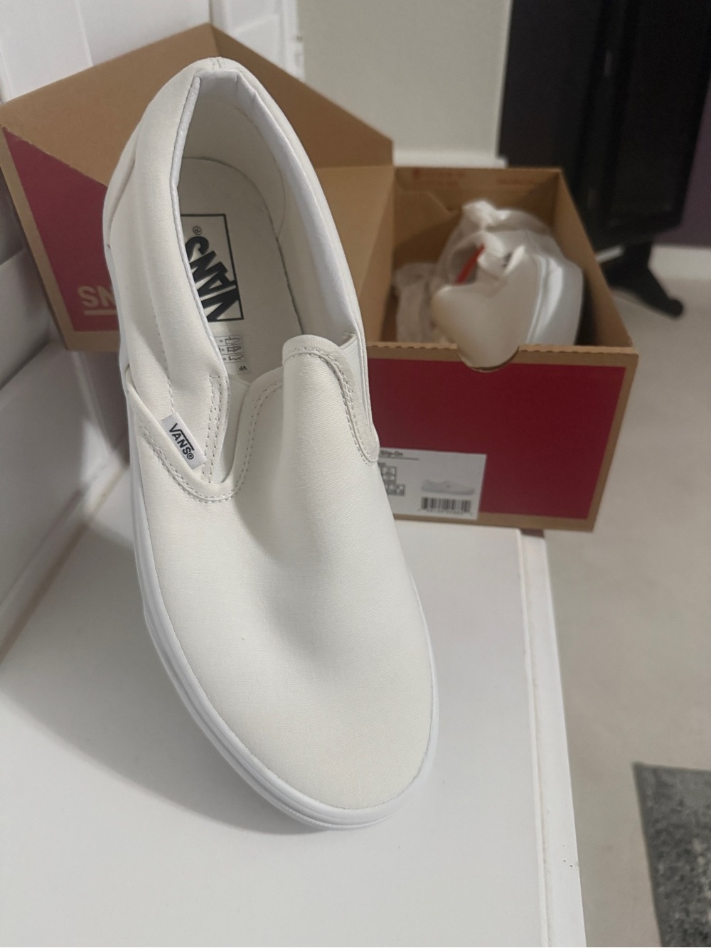 Vans Slip-On Canvas Shoes - Mens 10/womens 11.5